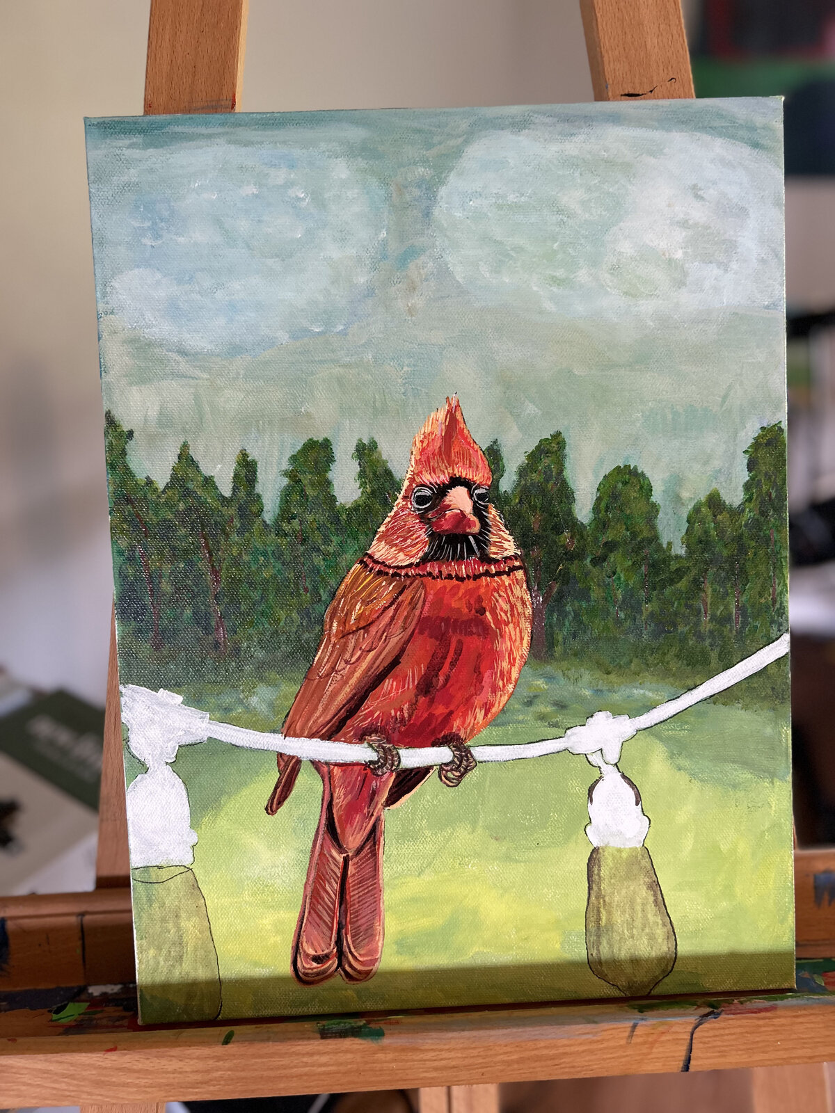 Cardinal Couch in progress, second stage